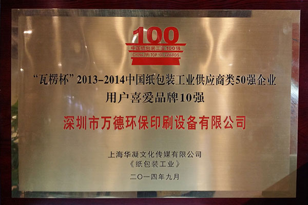 Top 100 Paper Packaging Industry in China
